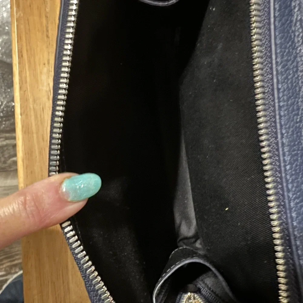 MCM Dark Blue/Camel Backpack